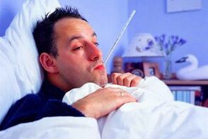 The acute phase of prostatitis is characterized by high body temperature