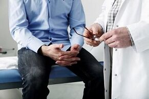 Doctor consultation for prostatitis symptoms